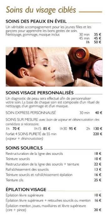 institut de beauté à Bordeaux soins du visage cibles